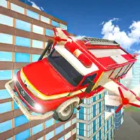 Flying Truck: Fire Truck Games